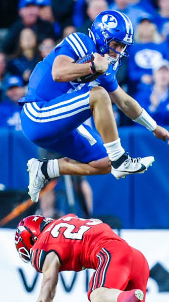 BYU QB Bear Bachmeier looks elite for the Cougars BYU QB Bear Bachmeier looks elite for the Cougars