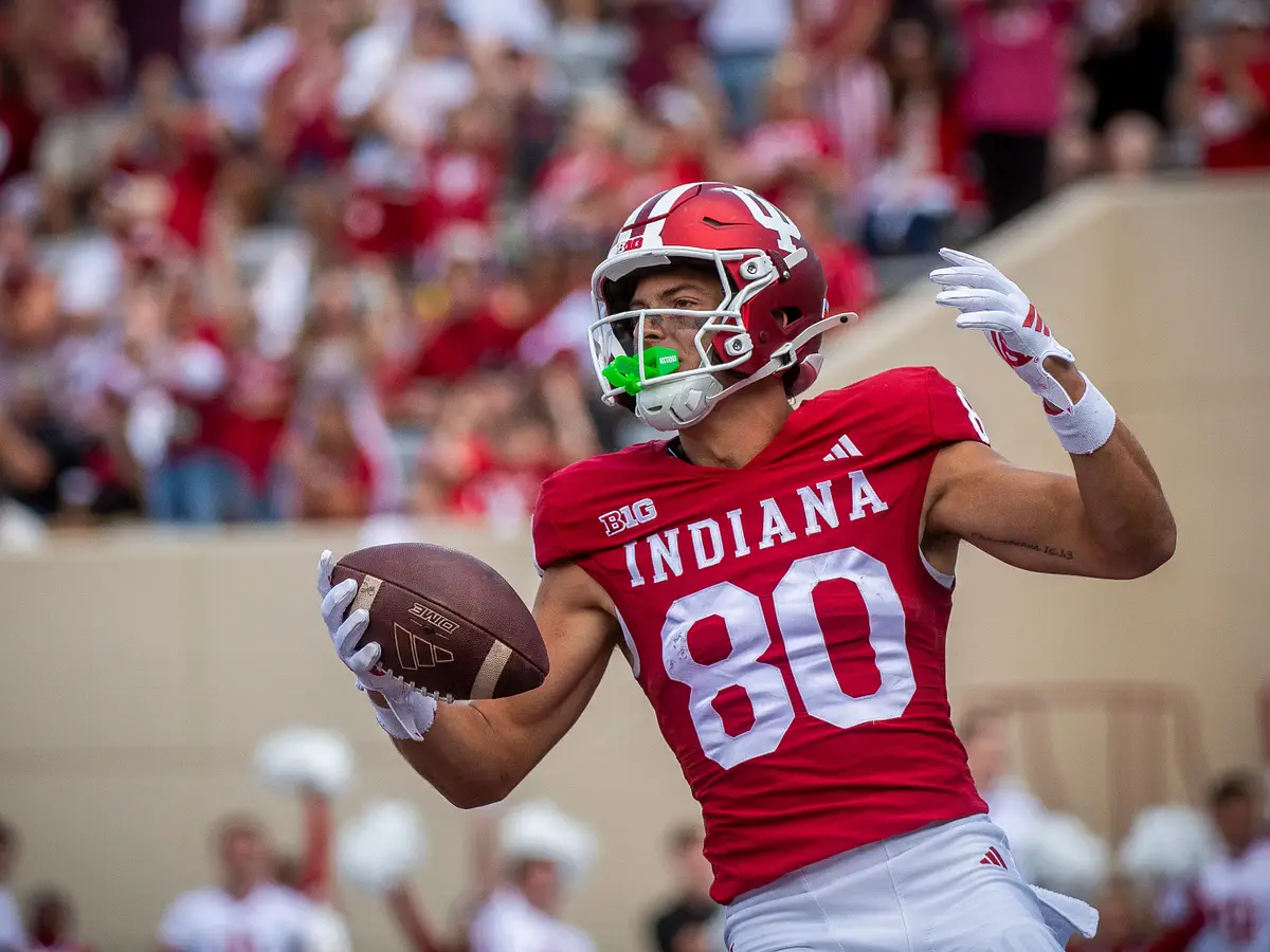 Indiana returning WR Charlie Becker hopes to build on a breakout year from 2025 Indiana returning WR Charlie Becker hopes to build on a breakout year from 2025