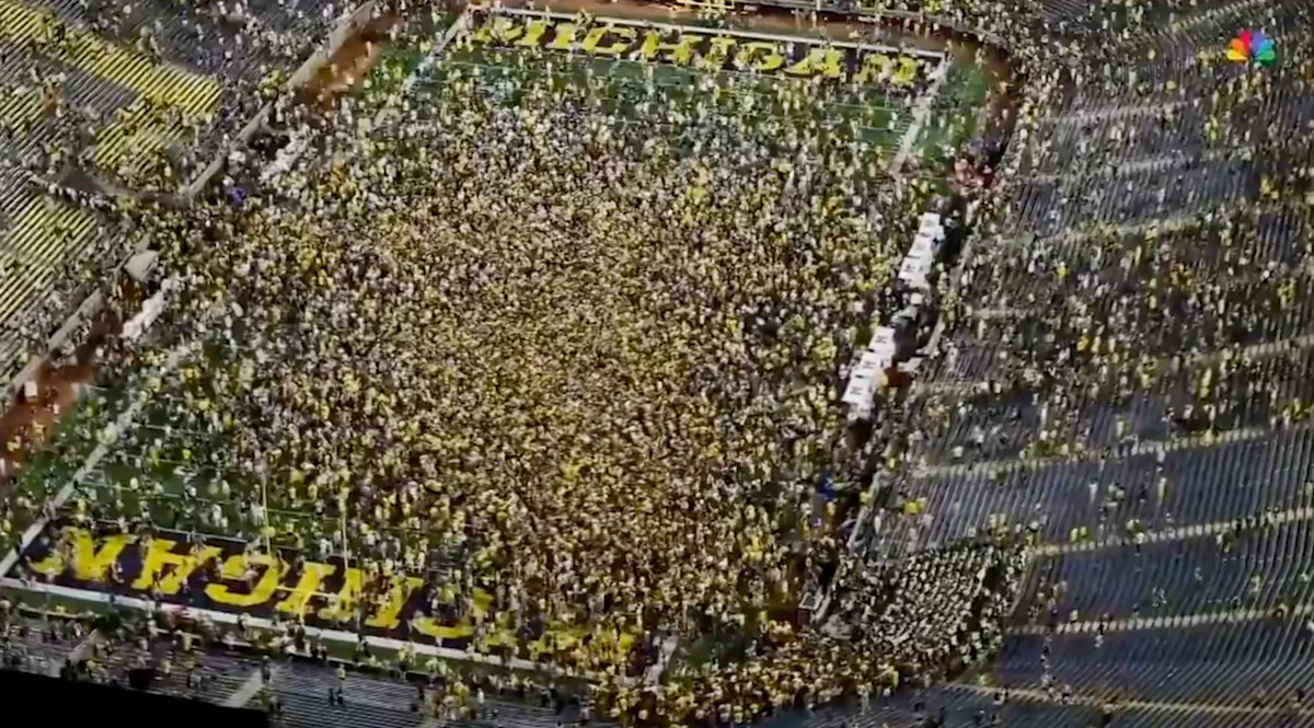 1 second is a long time: FIELD STORMing in ann arbor, wmu vs michigan game recap