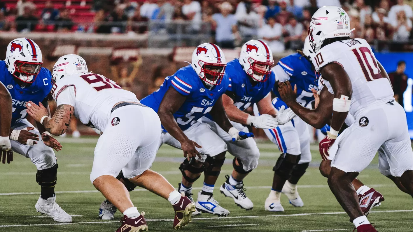 SMU’s offensive line will need a big performance against an experienced Louisville defense